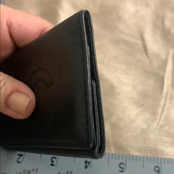 Chanel Black Key Card Holder with Iconic CC Logo hard to find EUC Authentic - Picture 12 of 14